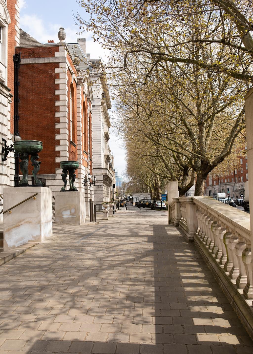 The entrance ramp at the front of the Academy