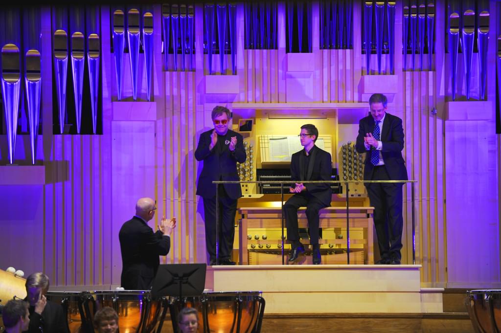 Elton John at the Dukes Hall Royal Academy of Music