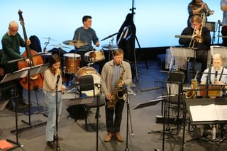 The Academy Big Band perform on stage