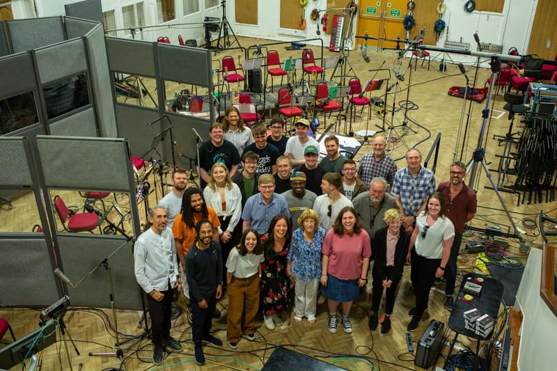 Academy Jazz students recording at Abbey Road studios