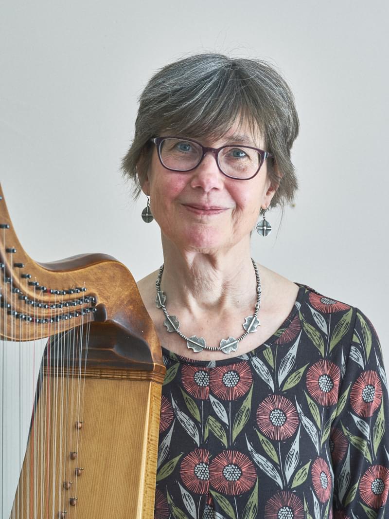 Portrait of a harpist