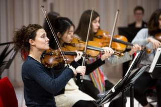Lorenza Borrani performing with Academy students