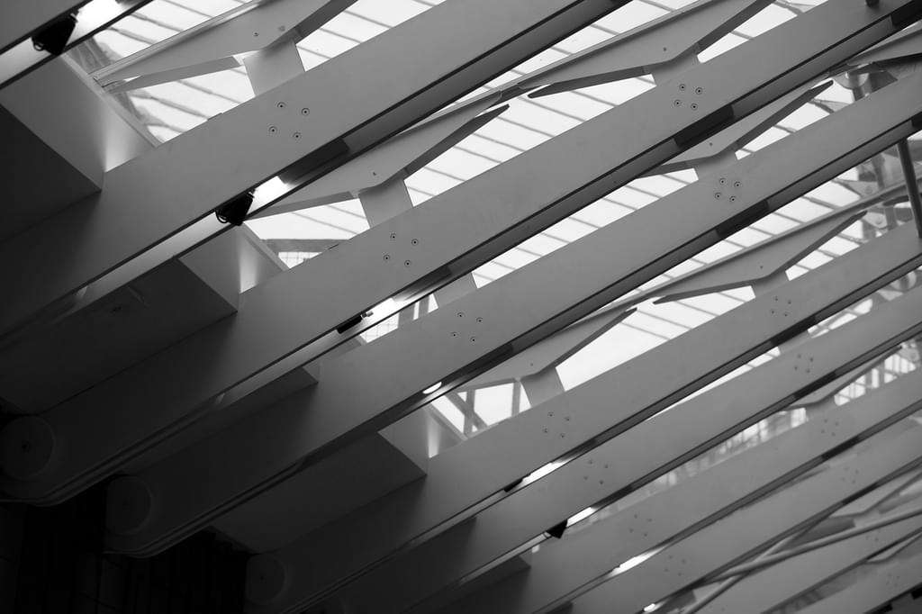 A monochroatic decorative image of the ABRH Foyer Ceiling