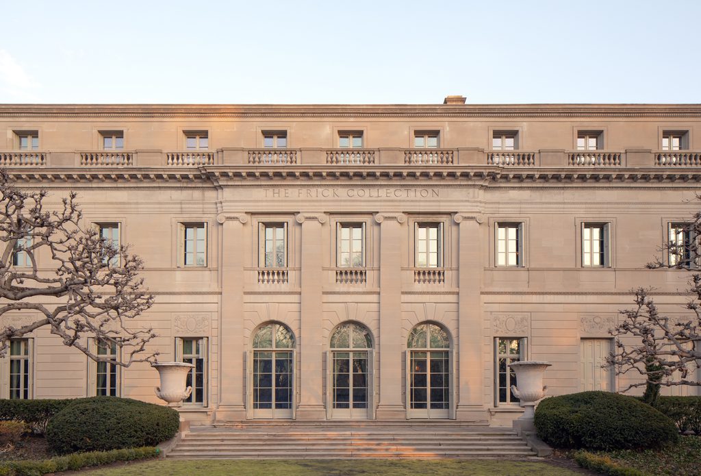 The facade of The Frick Collection building in New York