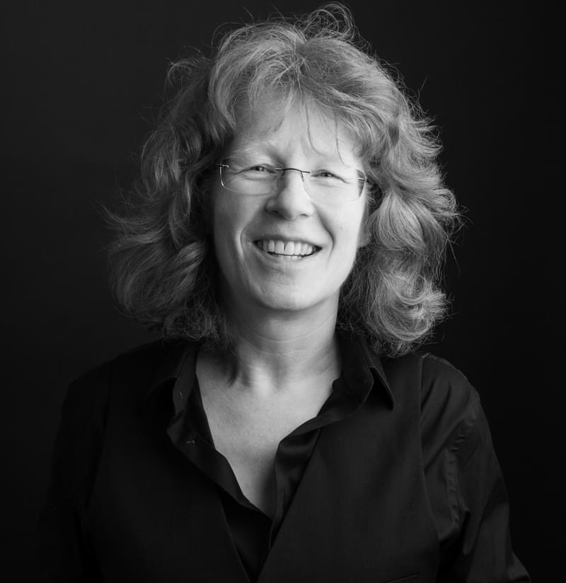 Portrait of Sian Edwards smiling for camera