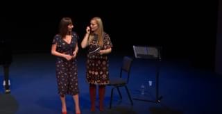 Lucy Crowe gives a masterclass to a student