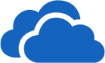 OnceDrive Icon of a Blue Cloud