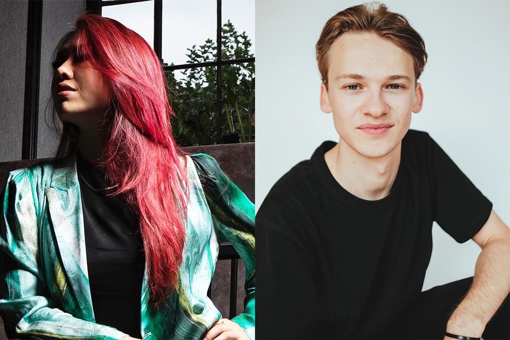 Composite image of portraits for Junyan Chen and Kasparas Mikuzis