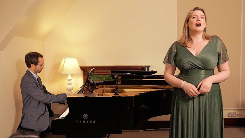 A vocalist and piano accompanist