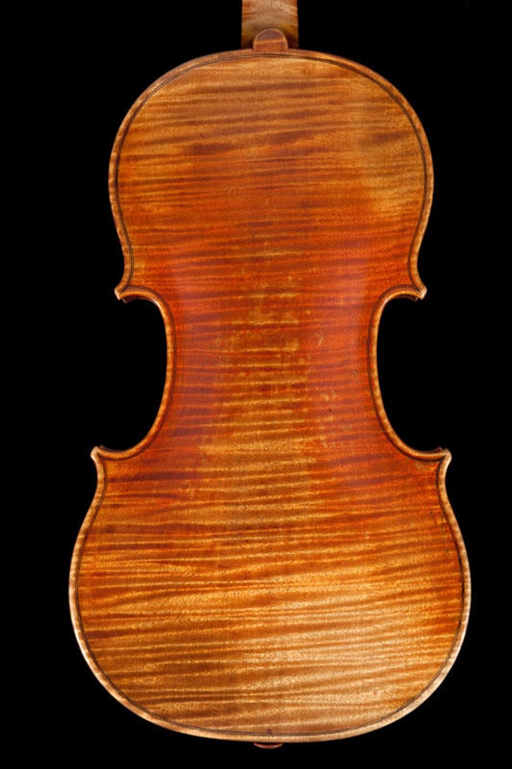 The back panel of a Viotti ex Bruce Stradivarius