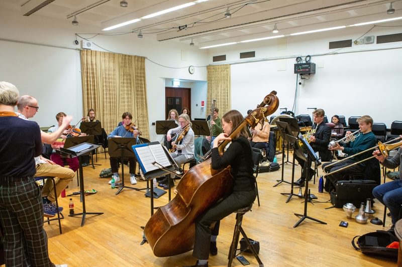 The Riot Ensemble in Rehearsal
