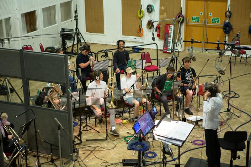 Students in practice at Abbey Road studios