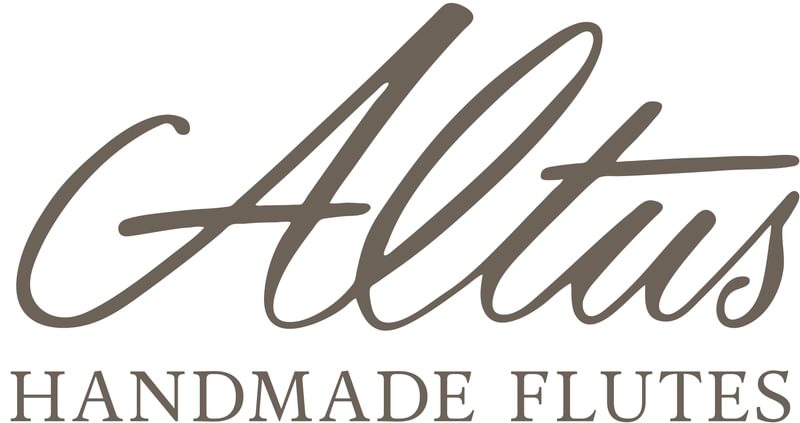 Logo with text 'Altus Handmade Flutes'