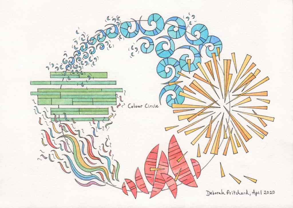 GRAPHIC SCORE Colour Circle by Deborah Pritchard