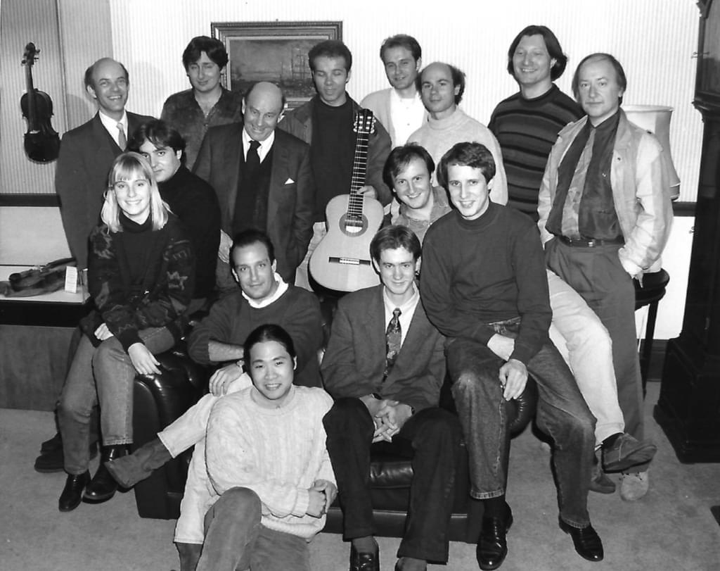A group of people pose for a photo
