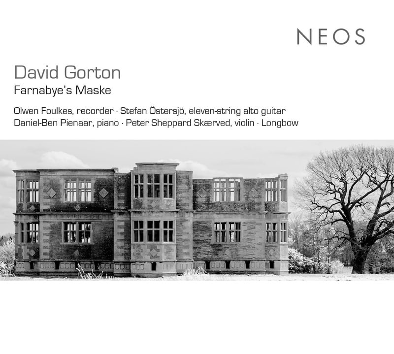 Front cover of David Gorton's 'Farnabye's Maske' depicting an abandoned building