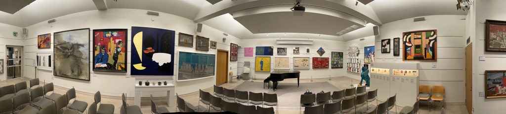 Panorama of an empty performance space