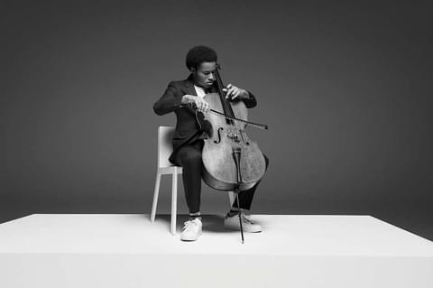 A student rehearses cello